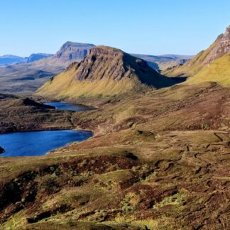 Beautiful Scotland landscape from a birds-eye view