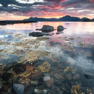 Loch Eishort on the Isle of Skye in Scotland